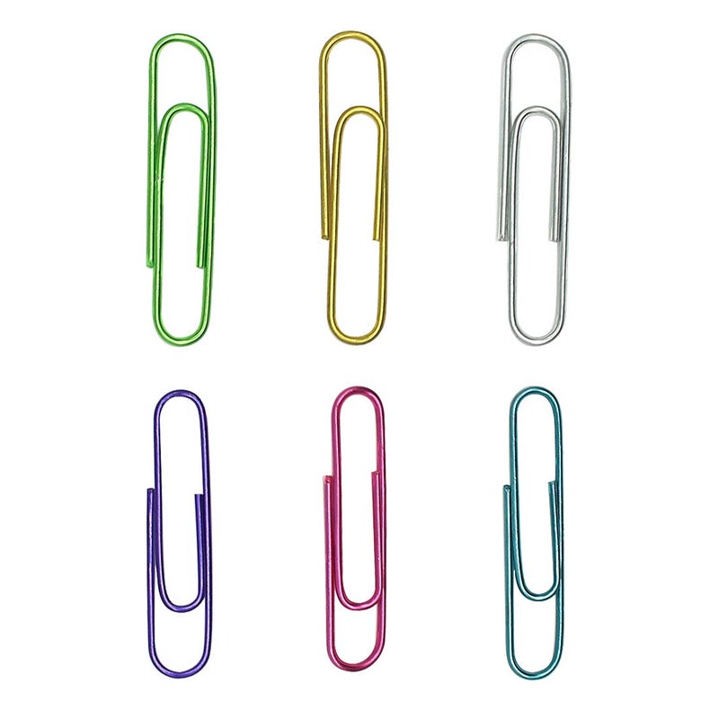 OLIREXD Corner Cabin 150 Pack Jumbo Paper Clips 2 Inches - Assorted Color Office Supply Accessories - Cute Paper Needle - Multicoloured Bookmark - Image 3